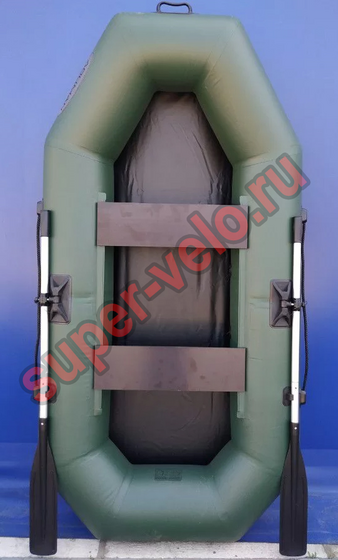 Лодка гребная под мотор Лоцман Стандарт 240 (зеленый, 240 )