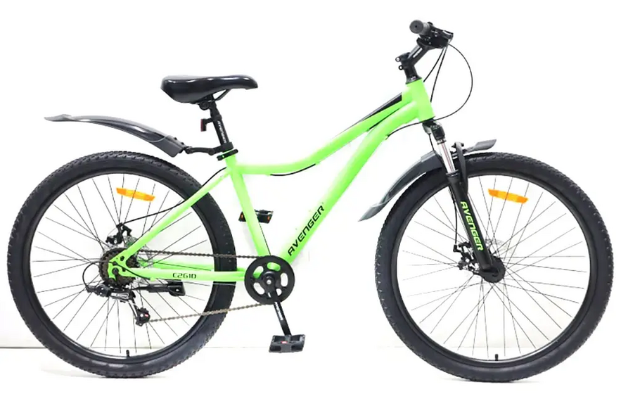 Велосипед 26" AVENGER C261D, зеленый неон/черный