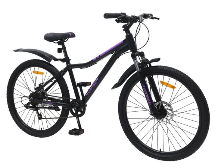 Велосипед 26 " Avenger С261D черный/фиолетовый
