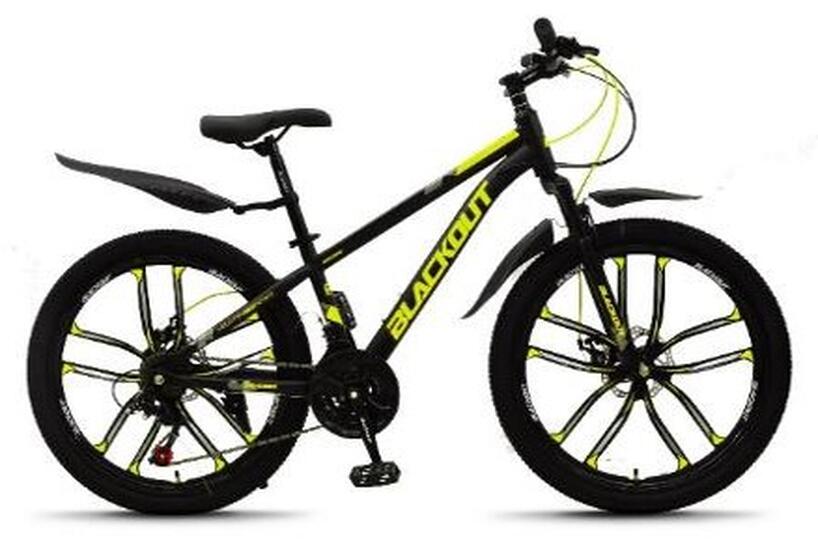 Велосипед 26" Blackout черный/желтый 26MD850-5