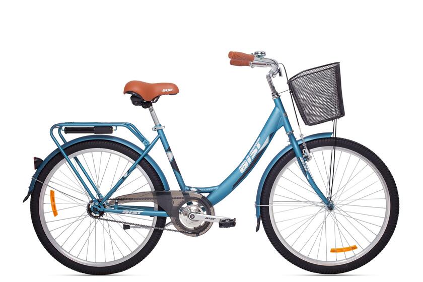 Велосипед 26"AIST Jazz 1.0 18 синий с корзиной
