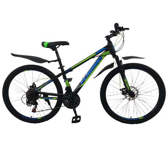 Велосипед 26 Flagman MD2601 черный/синий/зеленый(2601-4)