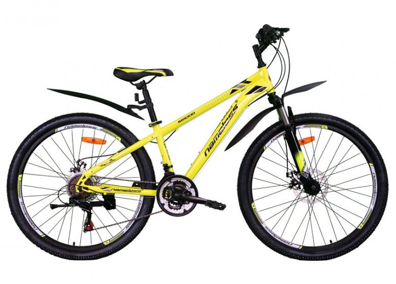 Велосипед 26 " Nameless S6100D,желтый/черный 