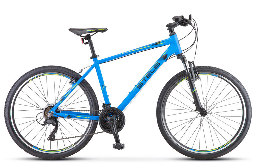 Велосипед 26" STELS Navigator-590 V (20" синий/салатовый), арт. K010