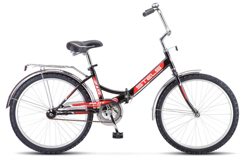 Велосипед 24" STELS Pilot-715 (16" Черно/красный), арт. Z010	