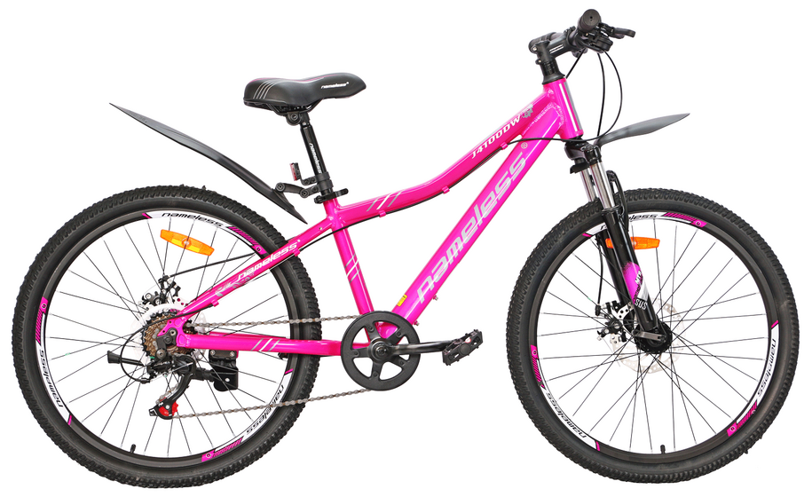 Велосипед 24 " Nameless J4100DW,фиолетовый/серый 13(J4100DW-PR/GR-13(21))