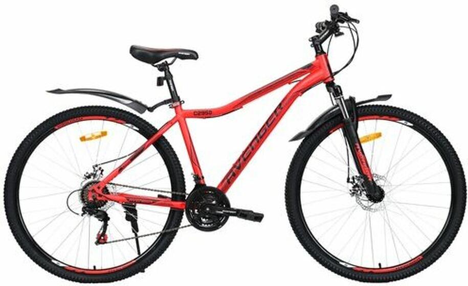 Велосипед 29"Avenger С295D,красный/черный 17,5(C295D-RD/BK-17.5(21))