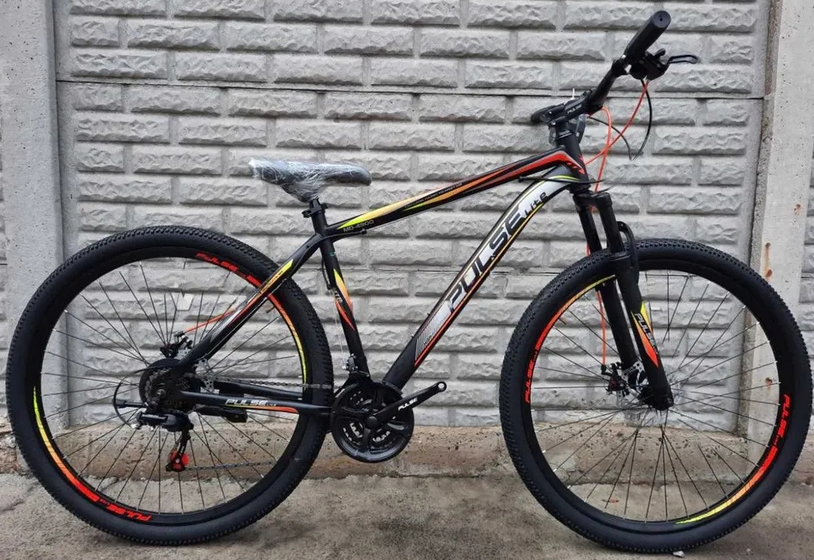 Велосипед 29 Pulse Lite MD4900 черный/зелено/оранжевый (4900-26)