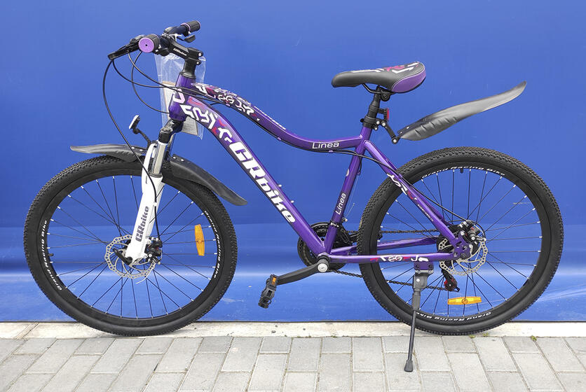 24" велосипед GRbike  Linea  13" фиолетовый (G24LDPU13) purple, disk
