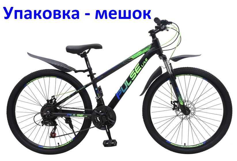 Велосипед 26 Pulse Lite MD5000 черный/синий/зеленый (5000-30)