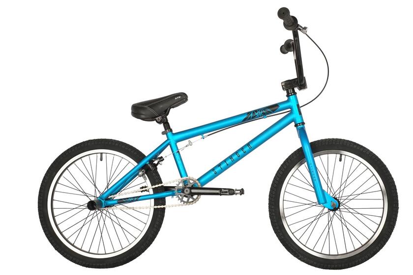 Велосипед BMX STINGER 20" JOKER синий, сталь, размер 10"