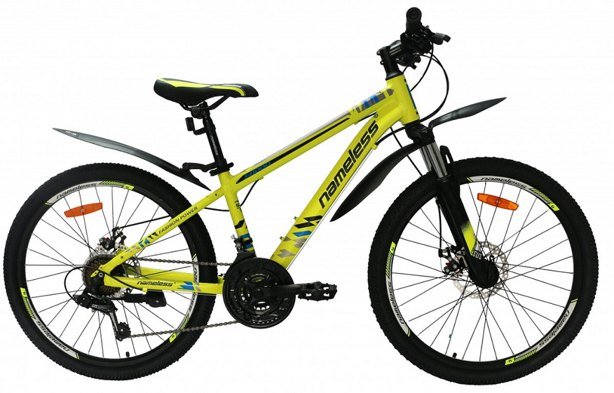 Велосипед 24 " Nameless J4100D,желтый/синий 13(J4100D-YL/BL-13(21))