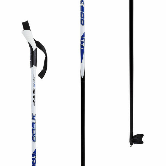 Палки лыжные STC X600 p.160 см стекловолокно 100%