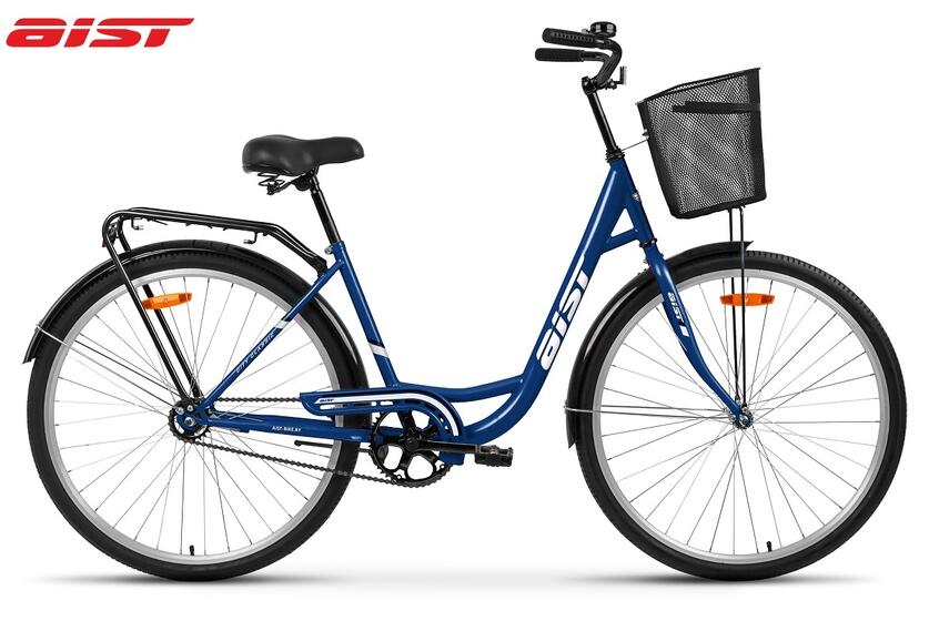 Велосипед 28" AIST 28-245 синий(с корзиной)