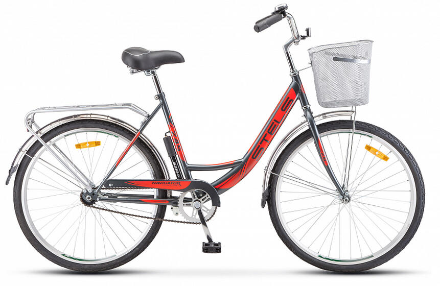 Велосипед 26" STELS Navigator-245 (19" Серый/красный), арт. Z010
