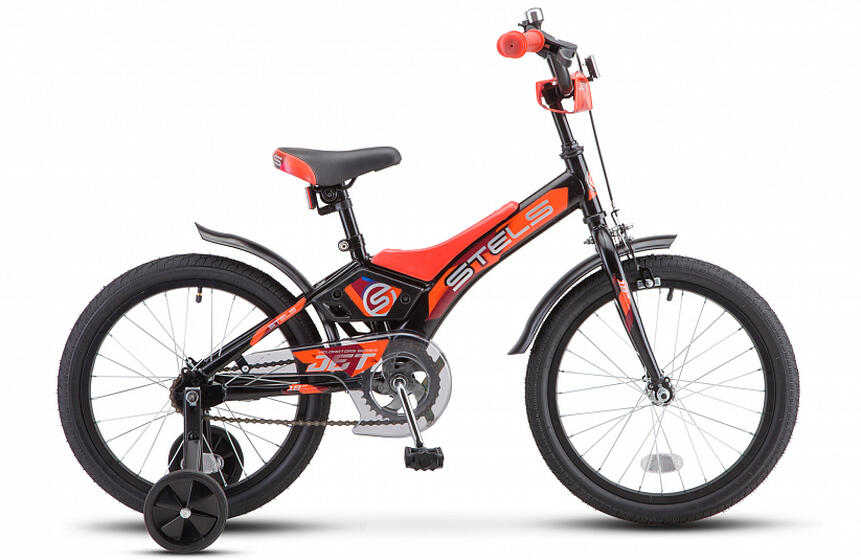 Велосипед 18" STELS Jet (10" Чёрный/оранжевый), арт. Z010