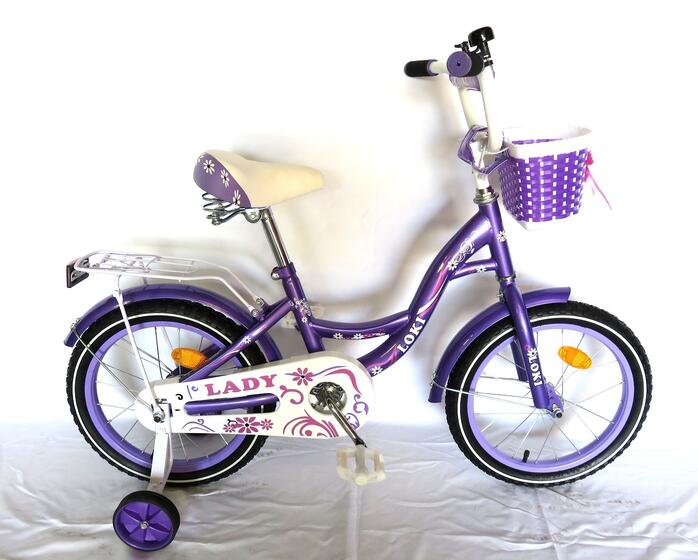 Детский велосипед 16" -LOKI LADY(N) фиолетовый 16LLPR purple