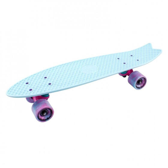 Скейтборд пластиковый Fishboard 23 sky blue 1/4 TLS-406