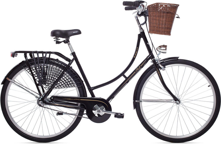 Велосипед 28" AIST Amsterdam 2.0 (21)черный с корзиной