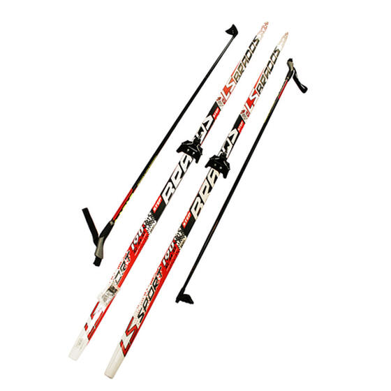 Комплект лыж. Brados LS Red крепл.75 мм 170 step